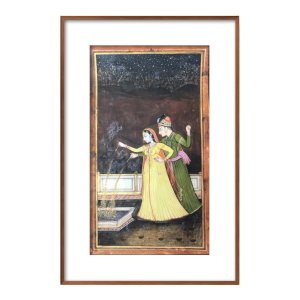 diwali celebration miniature painting