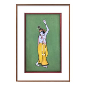 krishna miniature painting