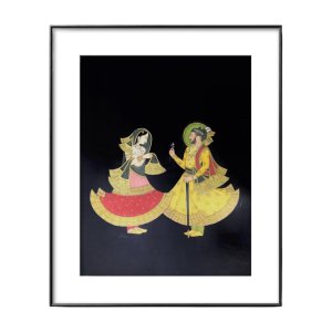 maharaja and maharani rajasthan miniature painting