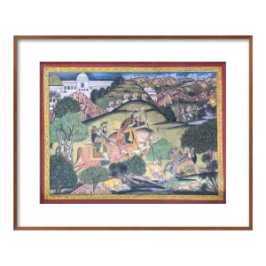 mewar hunt miniature painting
