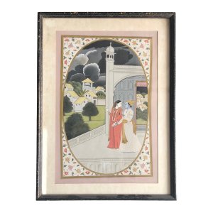 pahari miniature painting radha krishna