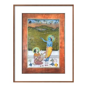radha krishna flying kite