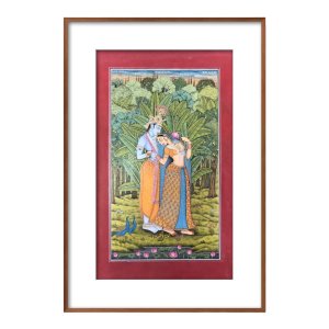 radha krishna in forest