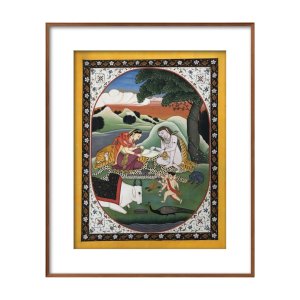 shiv parivar pahari miniature painting