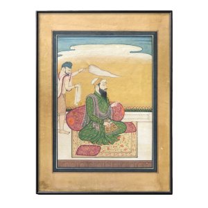 sikh guru miniatue painting