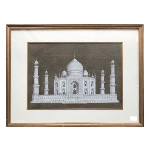 taj mahal miniature painting
